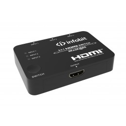 Switcher 3x1 HDMI 4K60...